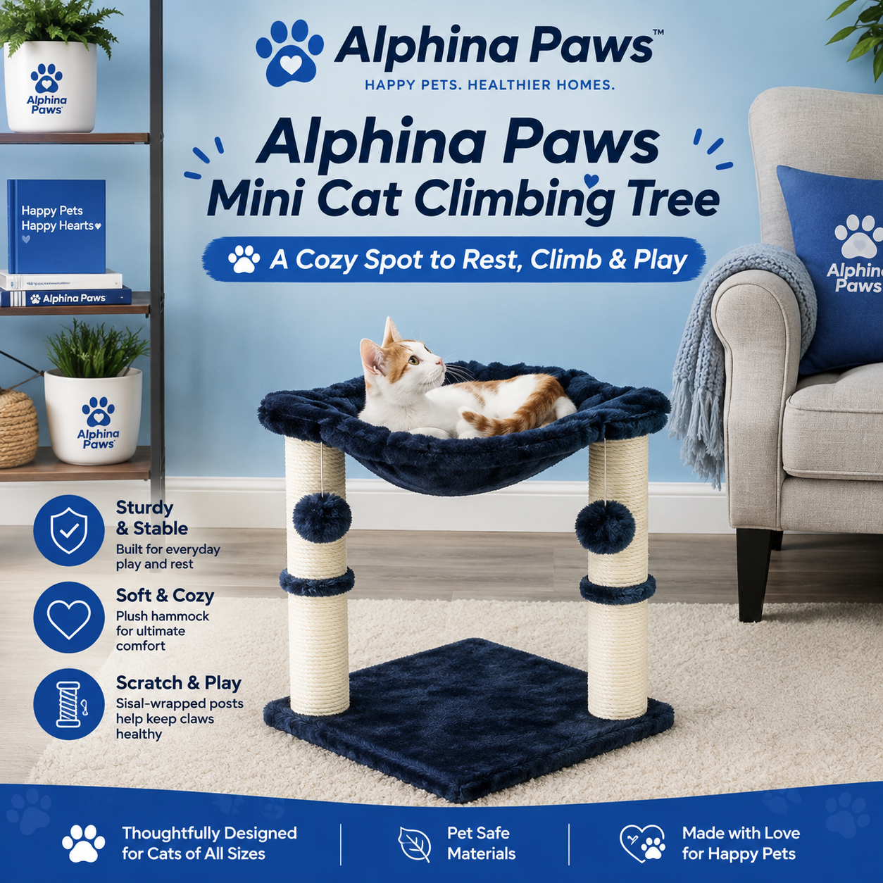 Alphina Paws Cozy Cat Tree Ad